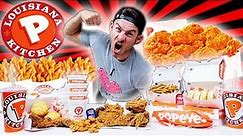 THE SUPERCHARGED POPEYES MENU CHALLENGE! (10,000+ CALORIES)