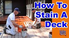 How To Stain a Deck. Tips & Hacks Staining A Wood Deck.