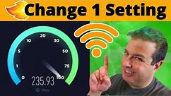 How to make your Internet speed faster with 1 simple setting! New Method
