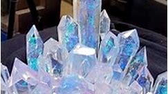 I figured out how to make crystals. And forbidden lollipops. #art #crystals #diy #crafts #frame #artframe #resinart #resincraft #resinpour | Bobby Duke Arts