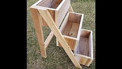 How to make a 3 tiered garden box for herbs, flowers or anything else.