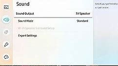 Samsung tv sound mode optimized vs amplify