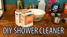 Homemade Shower Cleaner With Baking Soda and Dish Soap