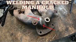Welding cast iron exhaust manifold 2.4 Ecotec