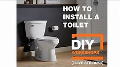 Live DIY Workshop: How to Replace a Toilet | The Home Depot