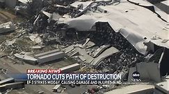 Massive tornado touches down in North Carolina