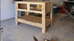 Making a Plywood Workbench #plywood #diy #workbench