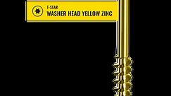 T-STAR WASHER HEAD YELLOW ZINC POWERLAGS®