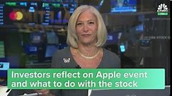 Apple falls 1% after unveiling new iPhone. Here's what the pros say to do next