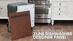 How to Install Your ZLINE Dishwasher Designer Panel