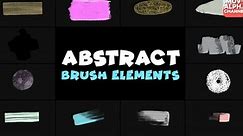 Abstract Brush Elements | Motion Graphics