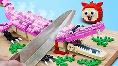 LEGO FOOD in 1 HOURS part #3! | Best of Lego Crocodile Sashimi - Stopmotion cooking & ASMR