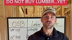 DO NOT BUY LUMBER!…yet. #fypシ #lumber #wood #builder #construction #money #economics #futures #lowe #Home #house #carpenter | Home Builder