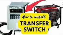 How to Install a Transfer Switch for a Portable Generator - DIY Guide
