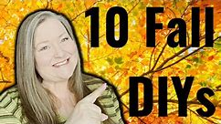 10 Fall DIY Crafts ~ Creative & Unique Fall Crafts ~ Fall Centerpieces Wall & Table Decor