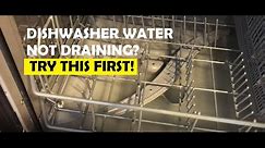 How to fix DISHWASHER NOT DRAINING – EASY troubleshoot