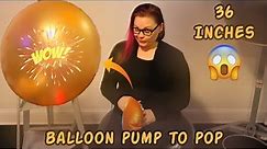 36 Inches Balloon Pump to Pop 🎈🎈🎈 #bursting #challenge #balloons