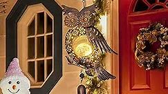 Beautyard Solar Wind Chimes Outdoor Owl Valentines Day Gifts Hanging Lanterns Christmas Decorations Solar Lights for Outside Garden Yard Art Unique Birthday Gifts