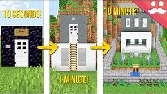 Minecraft SAFE HOUSE: 10 Minute, 1 Minute, 10 Seconds!