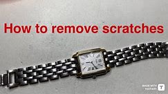 How to remove scratches from a glass watch crystal Seiko