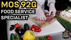 92G FOOD SERVICE SPECIALIST