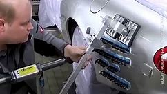 Professional Auto Body Dent Repair Removal on a Jaguar