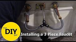 How to install a 3 piece Kohler faucet