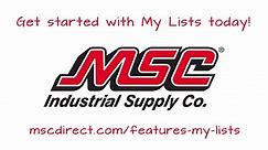MSC Direct | My Lists | mscdirect.com