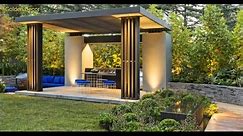 100 Modern Backyard Patio Design Ideas 2023 Home Garden Landscaping Ideas_ Rooftop Pergola Design
