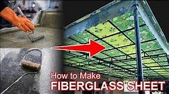 How to Make Fiber Glass Sheet | Amazing Process | Fiberglass Shed