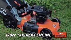 YARDMAX 21 in. 170cc 3-in-1 Gas Walk Behind Push Lawn Mower with High Rear Wheels