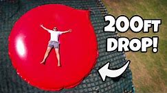 We Dropped The WORLD’S LARGEST WATER BALLOON From A 200ft Crane!