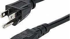 StarTech.com 10ft (3m) Laptop Power Cord, NEMA5-15P to C5 Mickey Mouse, 10A 125V, 18AWG, Laptop Replacement Cord, Printer Cable, Laptop Charger Cord, Laptop Power Brick Cord - UL Listed (PXT101NB3S10)