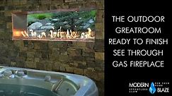 The Outdoor Greatroom | Ready to Finish See-Through Fireplace