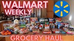$243 Walmart Weekly Grocery Pick Up Haul with Meal Plan