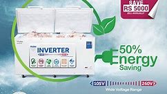 Haier - The NEW Haier inverter Deep Freezer uses 50 % less...