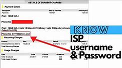 How to know ISP Username & Password [2021]