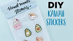 DIY Kawai Stickers | How to make your own sticker | Sticker Making | Handmade Stickers