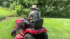 Craftsman T210 Lawn Tractor Mowing Pasture!