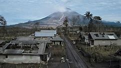Drone footage reveals damage from Indonesia's Mount Semeru volcano eruption – video