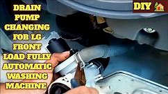 Lg front load fully automatic washing machine drain motor installation ll DIY