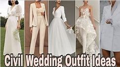Civil Wedding Outfit Ideas /Minimal Wedding Dress@outfitideasmommyAzil