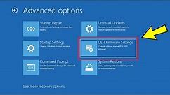 Fix UEFI Firmware Settings missing in Windows 11/10/8/7 | How To Solve uefi Option Not Found