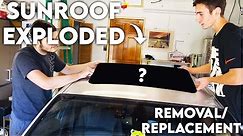 How To Remove/Replace Your BMW E90 Sunroof Glass (MY SUNROOF BLEW UP)