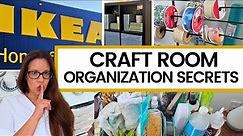Craft Room Organization / Easy Storage Solutions