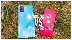 iPhone SE 2020 vs Samsung Galaxy A71 | Camera comparison and SpeedTest