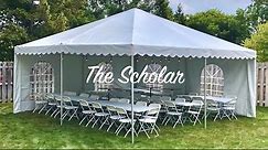 Party Tents for Rent - 20 x 20 Frame Tent Rental Package Michigan
