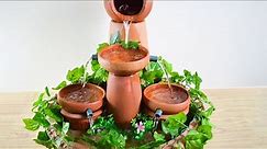 wow ! Easy DIY waterfall using Clay pots | Amazing ideas from Terracotta