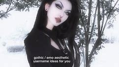 : emo / gothic aesthetic username ideas for you ⛓️