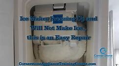 Refrigerator Ice Maker Repair - Samsung Refrigerator Not Making Ice Freezing up